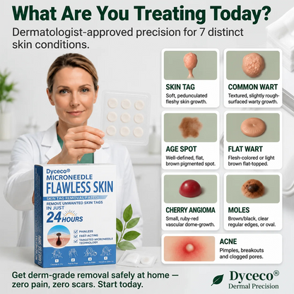 👩‍⚕️💎 𝐎𝐟𝐟𝐢𝐜𝐢𝐚𝐥 𝐒𝐭𝐨𝐫𝐞 | Dyceco® 🚑 𝐁𝐨𝐭𝐚𝐧𝐢𝐜𝐚𝐥 𝐌𝐢𝐜𝐫𝐨𝐧𝐞𝐞𝐝𝐥𝐞 𝐇𝐲𝐝𝐫𝐨𝐜𝐨𝐥𝐥𝐨𝐢𝐝 𝐏𝐚𝐭𝐜𝐡 (𝐅𝐨𝐫 𝐒𝐤𝐢𝐧 𝐓𝐚𝐠𝐬, 𝐒𝐦𝐚𝐥𝐥 𝐒𝐤𝐢𝐧 𝐆𝐫𝐨𝐰𝐭𝐡𝐬, 𝐖𝐚𝐫𝐭𝐬, 𝐌𝐨𝐥𝐞𝐬, 𝐀𝐠𝐞 𝐒𝐩𝐨𝐭𝐬 & 𝐏𝐢𝐠𝐦𝐞𝐧𝐭𝐚𝐭𝐢𝐨𝐧 𝐂𝐨𝐧𝐜𝐞𝐫𝐧𝐬)