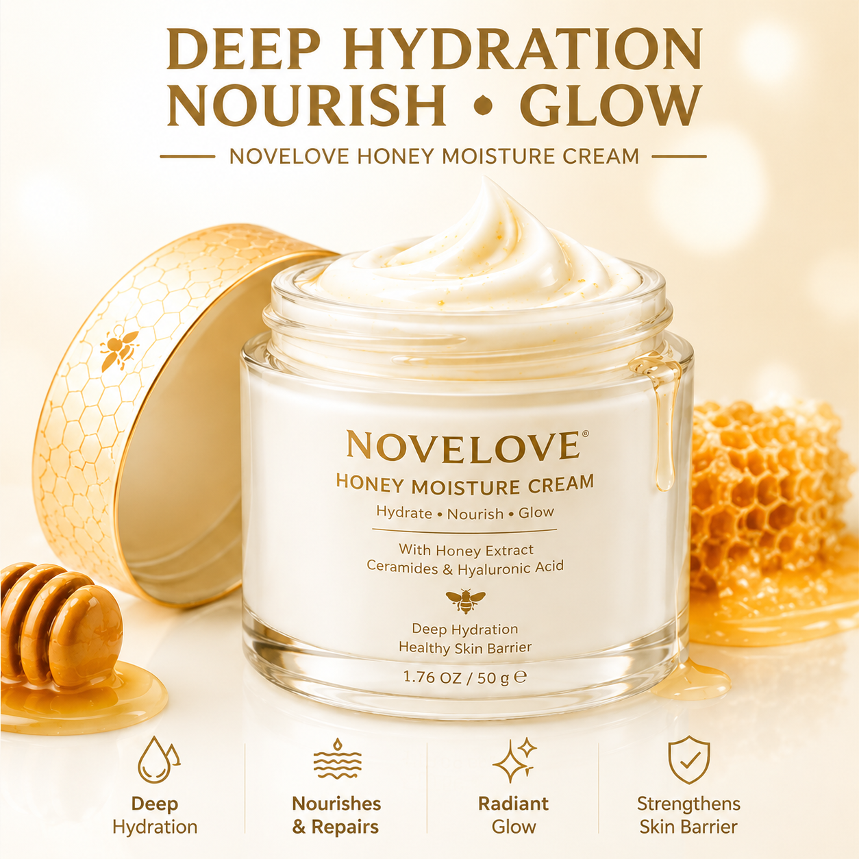 NOVELOVE® Honey Moisture Cream